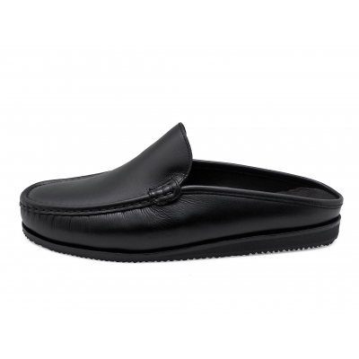 Men Sandals MV-08 Black Nappa